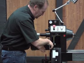 REVO 1836 Lathe Setup